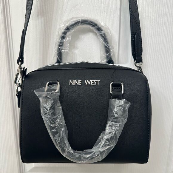 Nine West Black Handbag Or Small Tote - Picture 1 of 5